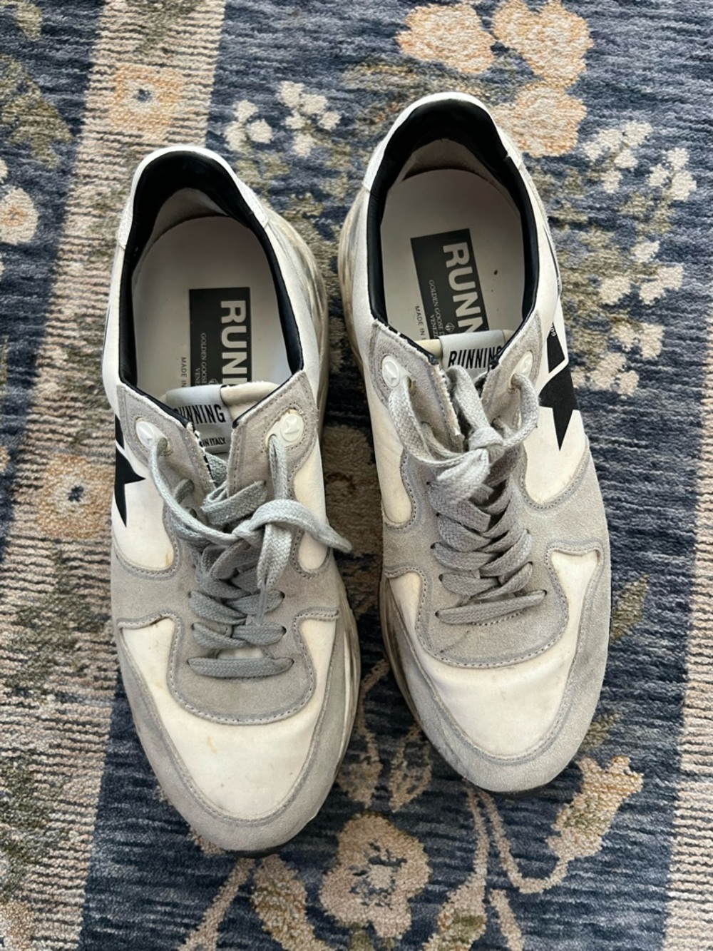 Golden Goose Grey Running Sole Sneakers - Picture 8 of 8